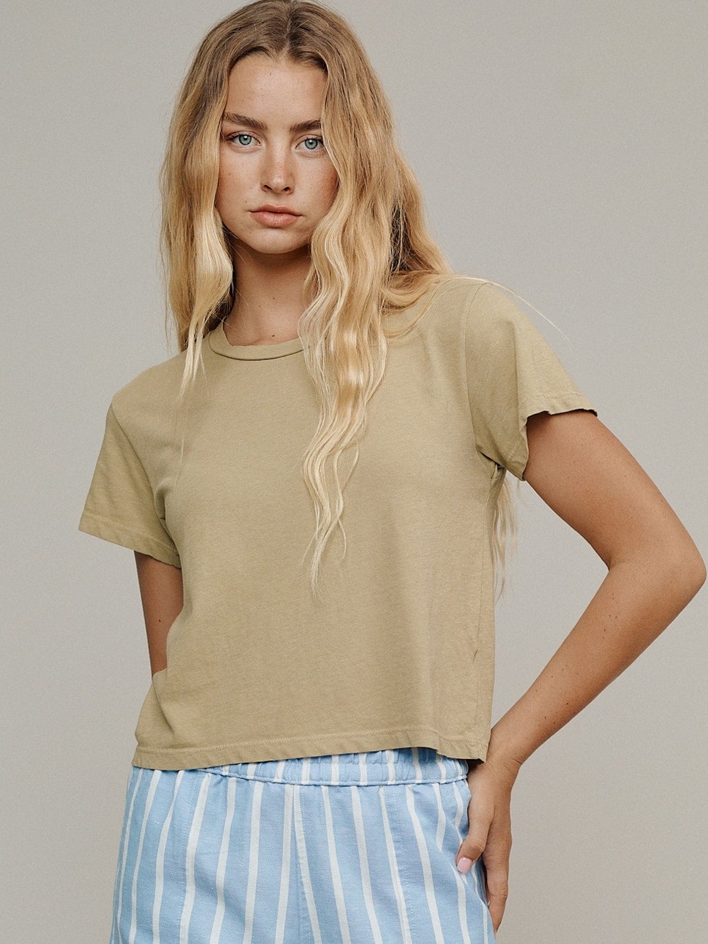 Jungmaven Cropped Ojai Tee